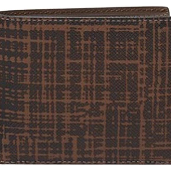 Michael Kors Harrison Crosshatch Leather Rfid Billfold Wallet - Picture 8 of 8